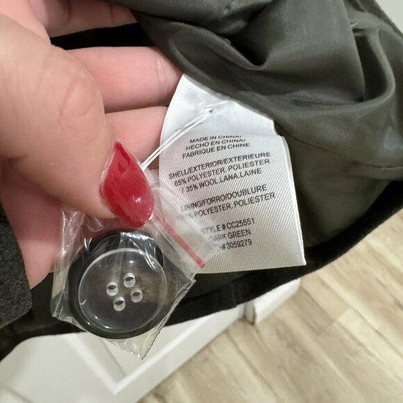 Thread & Supply Jacket Womens Medium Double Breasted Wool Blend Peacoat Coat - Picture 6 of 7